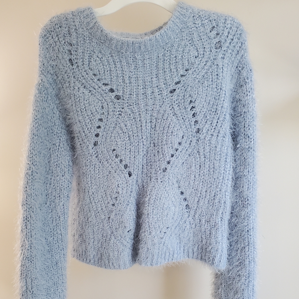 Blue fuzzy Arizona Jean Co. sweater